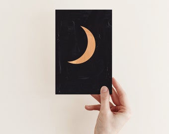 Moon Card, Space Greetings Card - Moon