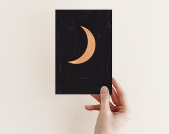 Carte Lune, carte de voeux spatiale - Lune