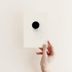 Tarjeta de arte abstracto, tarjeta de felicitación moderna - Vacío