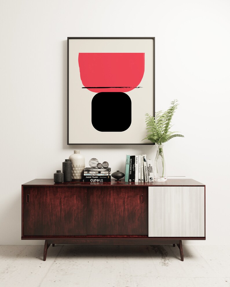 Art Prints, Minimalist Wall Art, Scandinavian Art, Contemporary Art Poise image 3