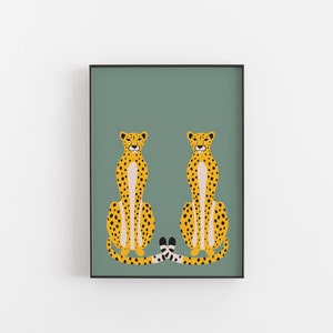 Romantic Cheetah Print for Valentines Day Gift Love Cats image 3