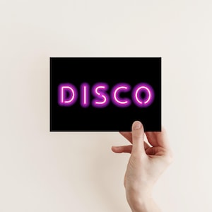 Discokaart voor clubber of keukendanseres - Disco