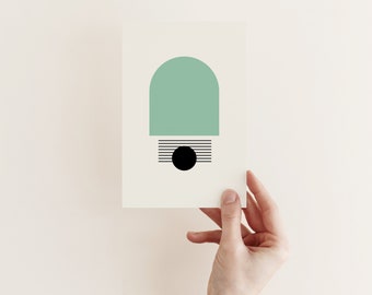 Carte abstraite moderne, carte d’art, carte toutes occasions - Diffusion