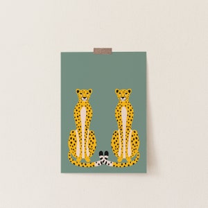 Romantic Cheetah Print for Valentines Day Gift Love Cats image 4