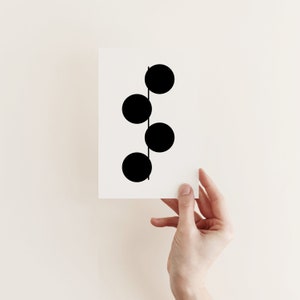 Minimalist Greetings Card, Blank Card Link II image 1