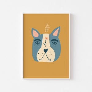 Boston Terrier Dog Art Print