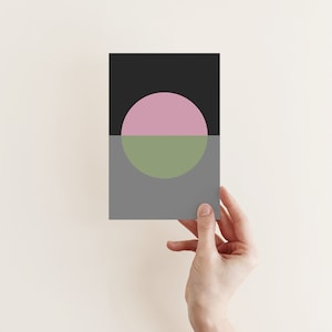 Carte abstraite moderne, carte d’art, carte toutes occasions - Submerge