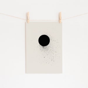 Monochrome Wall Art, Contemporary Minimalist Decor Void image 3