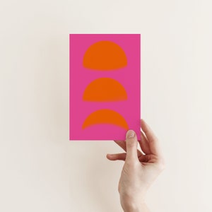 Sun Card, Minimalist Card, Abstract Card - The Setting Sun