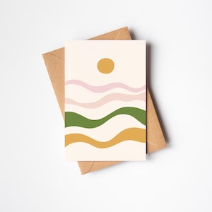 Biglietto di auguri Mare e Sole - Oceano
