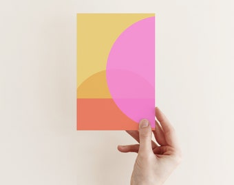 Carte de vœux contemporains, carte abstraite vierge - Affinity