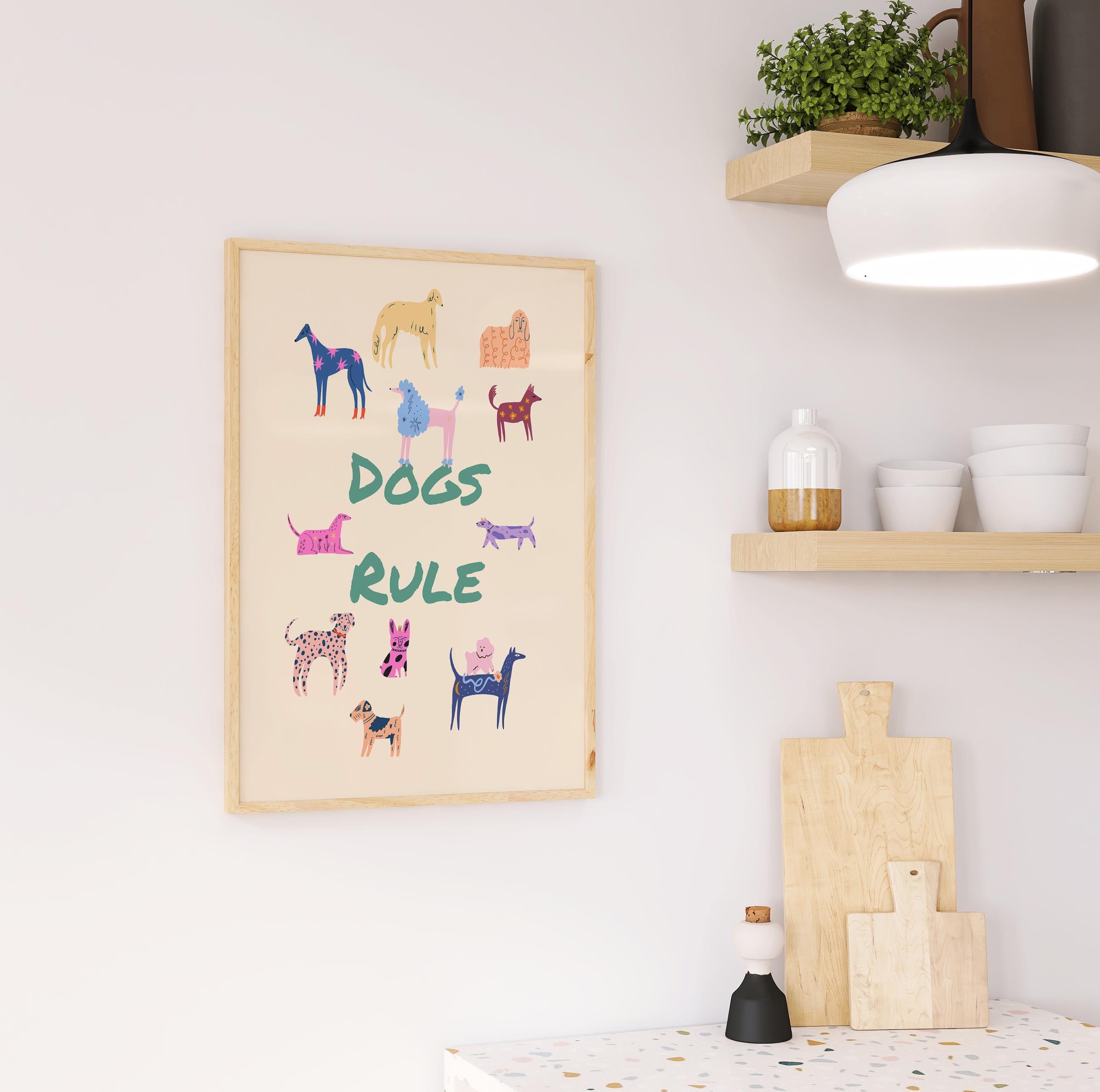 Dog Breed Illustration Print - Dogs Rule - Etsy