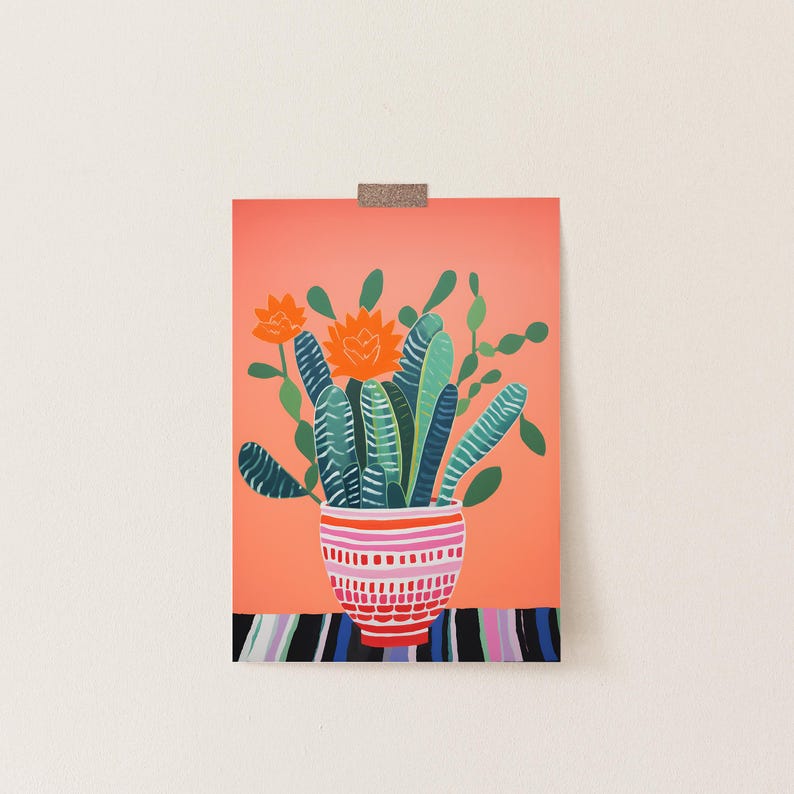 Cartes postales botaniques, cadeaux d'écriture cactus, papeterie moderne de fruits - été image 3
