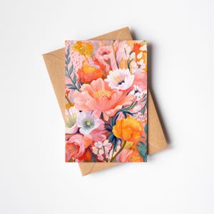 Bella carta floreale per gli amanti dei fiori