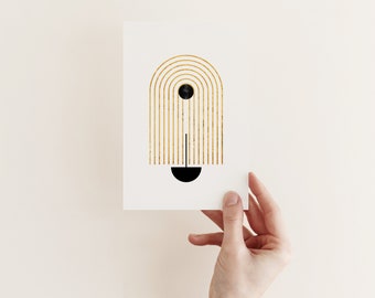 Minimalist Greetings Card, Modern Blank Card - Passage