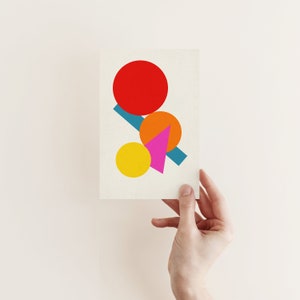 Carta geometrica, carta d'arte moderna vuota - Studio di gruppo 002