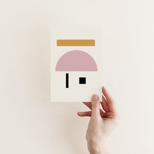 Tarjeta abstracta moderna, tarjeta artística, tarjeta para todas las ocasiones - Comunicar