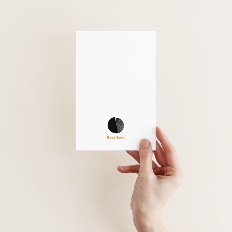 Minimalist Greetings Card, Blank Card Link II image 2