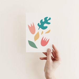 Tarjeta de felicitación floral, tarjeta del Día de la Madre - Nature