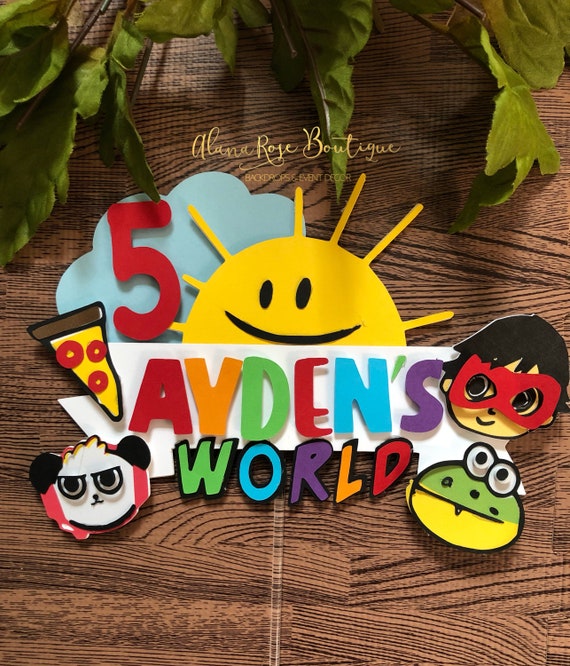 Ryan's World Inspired Cake topper Etsy