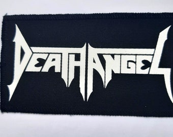 Death Angel Metal Band Black White Sew Or Iron On Patch 3.5" Long x 2" Tall Death Angel Metal Band Black White Sew Or Iron On Patch 3.5" Long x 2" Tall