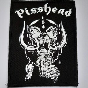 Pisshead Patch Motorhead Mororbike 