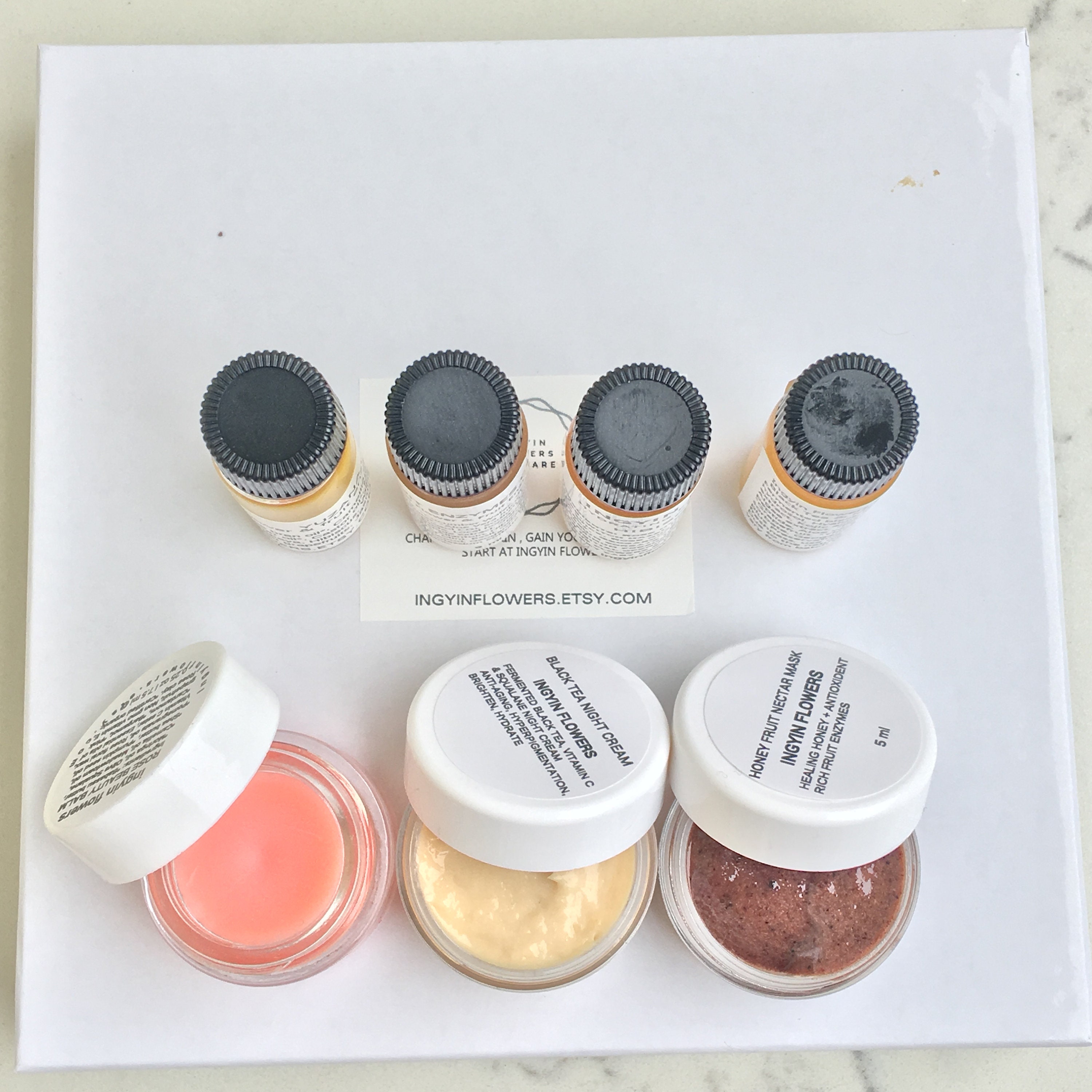 7Step Facial Care Set Natural Facial Care Sample Set Fruit Etsy