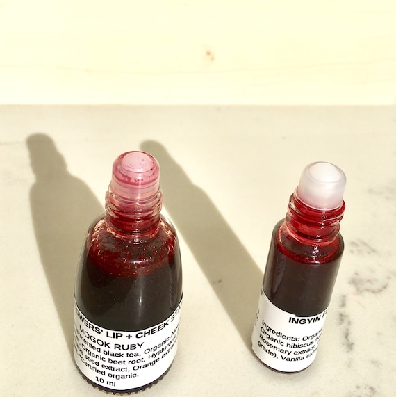Natural Lip Stain Cheek Stain in Red Hibiscus Red Lip Cheek Tint Organic Botanical Pigment Fruit Pigments Lip Stain Etsy Canada