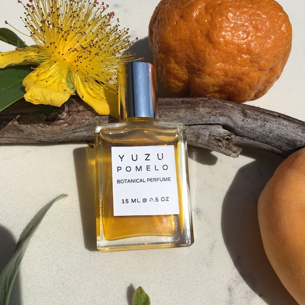 YUZU POMELO - Japanese citrus dominate fragrance for unisex - Botanical natural perfume - Yuzu, Grapefruit, Violet leaf, Oakmoss, Rose