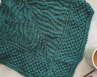 Knitting pattern - Brioche cowl - Bandana cowl - Textured snood knitting pattern