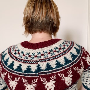 Knitting pattern Rockin Reindeer Richard Christmas jumper colourwork Christmas sweater pattern image 6