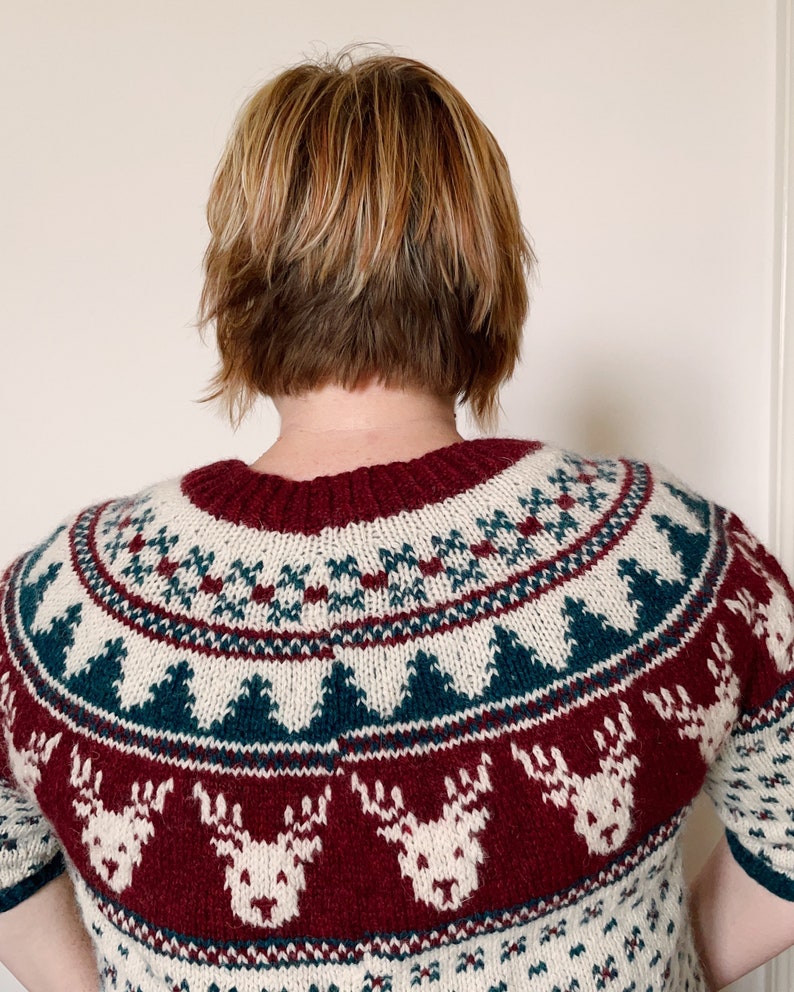 Knitting pattern Rockin Reindeer Richard Christmas jumper colourwork Christmas sweater pattern image 6