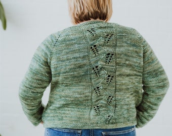 Knitting pattern - Big Magical Girl cardigan - size inclusive cardigan knitting pattern