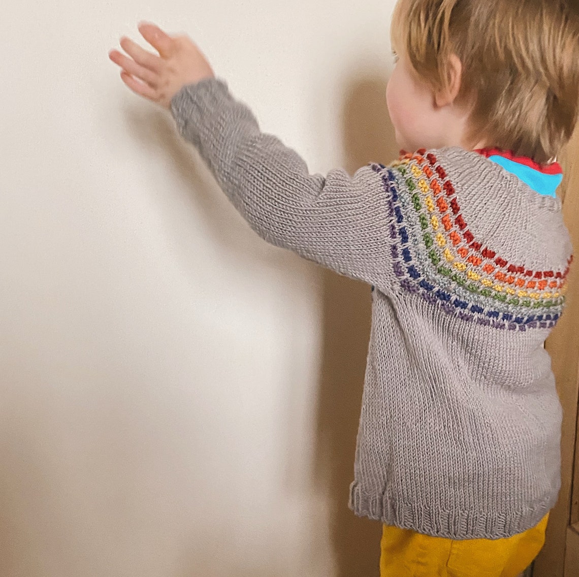 Knitting pattern kids rainbow jumper Jimmy Jab Jumper Etsy France