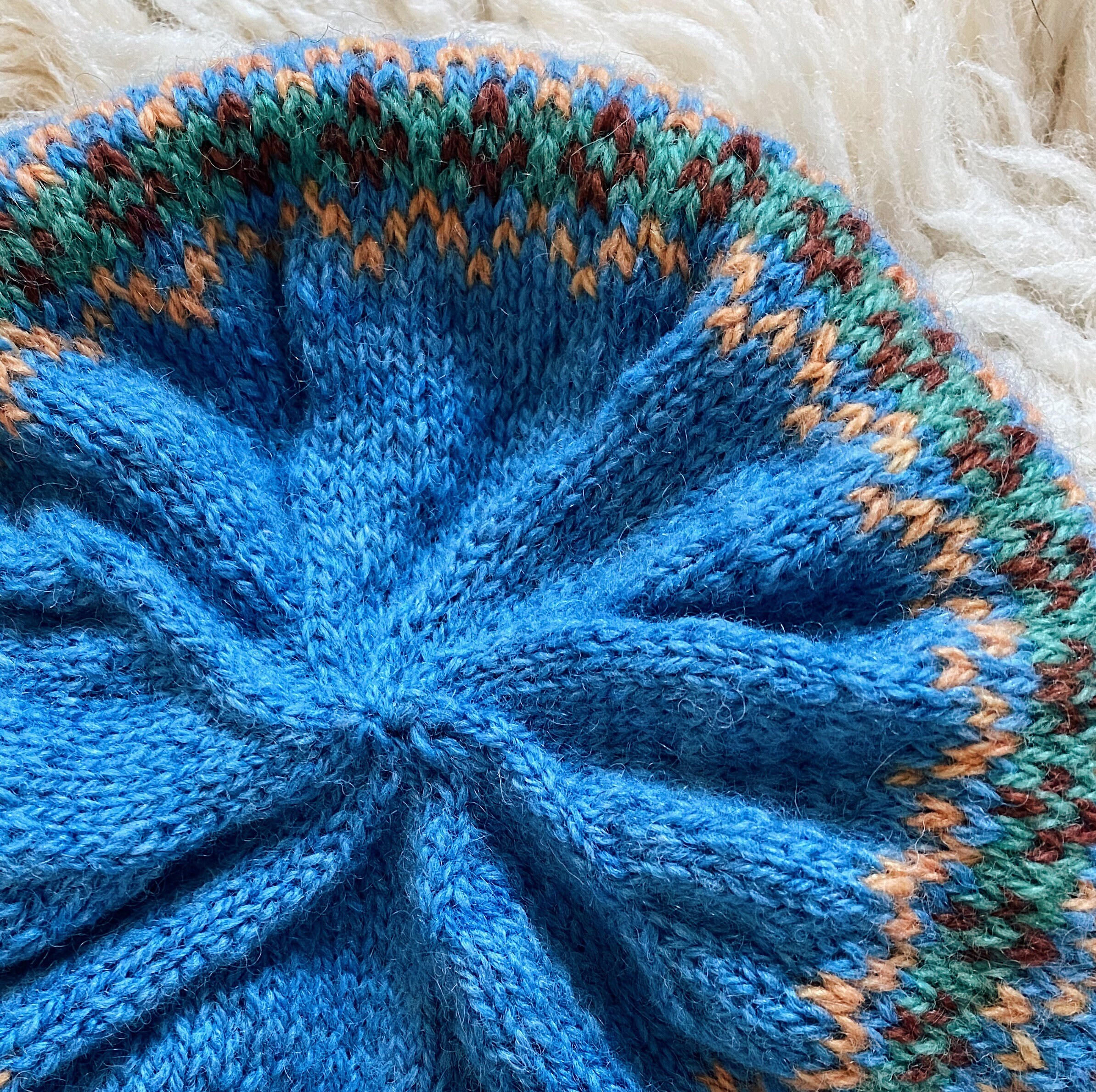 Knitting Pattern - Easy Fair Isle Hat - I Smell Snow Hat - Etsy