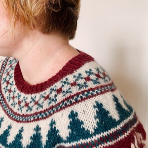 Knitting pattern Rockin Reindeer Richard Christmas jumper colourwork Christmas sweater pattern image 5