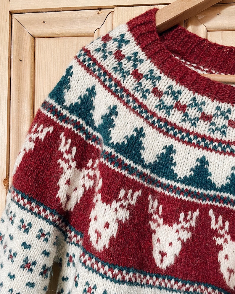 Knitting pattern Rockin Reindeer Richard Christmas jumper colourwork Christmas sweater pattern image 7