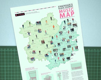 Birmingham and Black Country Music Map