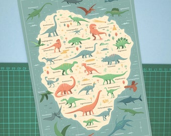 Dinosaur Chart print