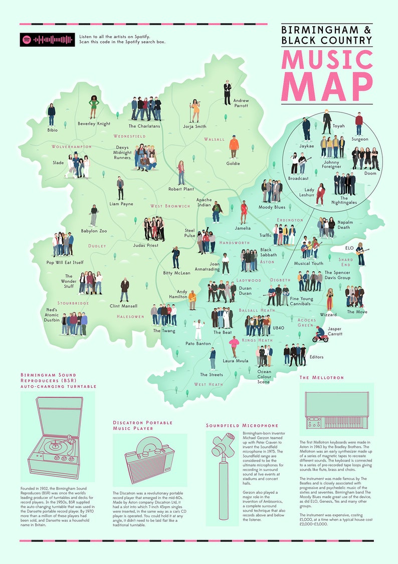 Birmingham and Black Country Music Map image 3