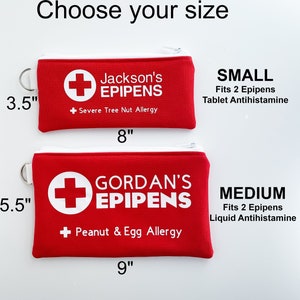 Small and medium sized EpiPen Bags