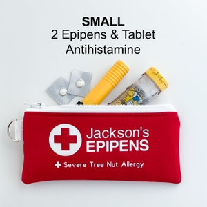 EpiPen / Medical Carrying Case / Bag / Pouch EpiPens, epinephrine, auvi-q, antihistamines, auto-injector, adrenaline, twinject insulated image 2