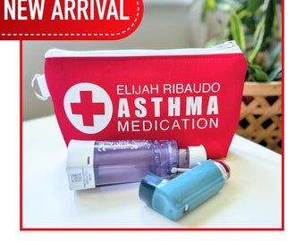 Personalized Insulated Asthma Inhaler Bag for Kids | Waterproof fabric, Customizable