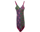 Bare Shoulder Deep-V Dress With Strap