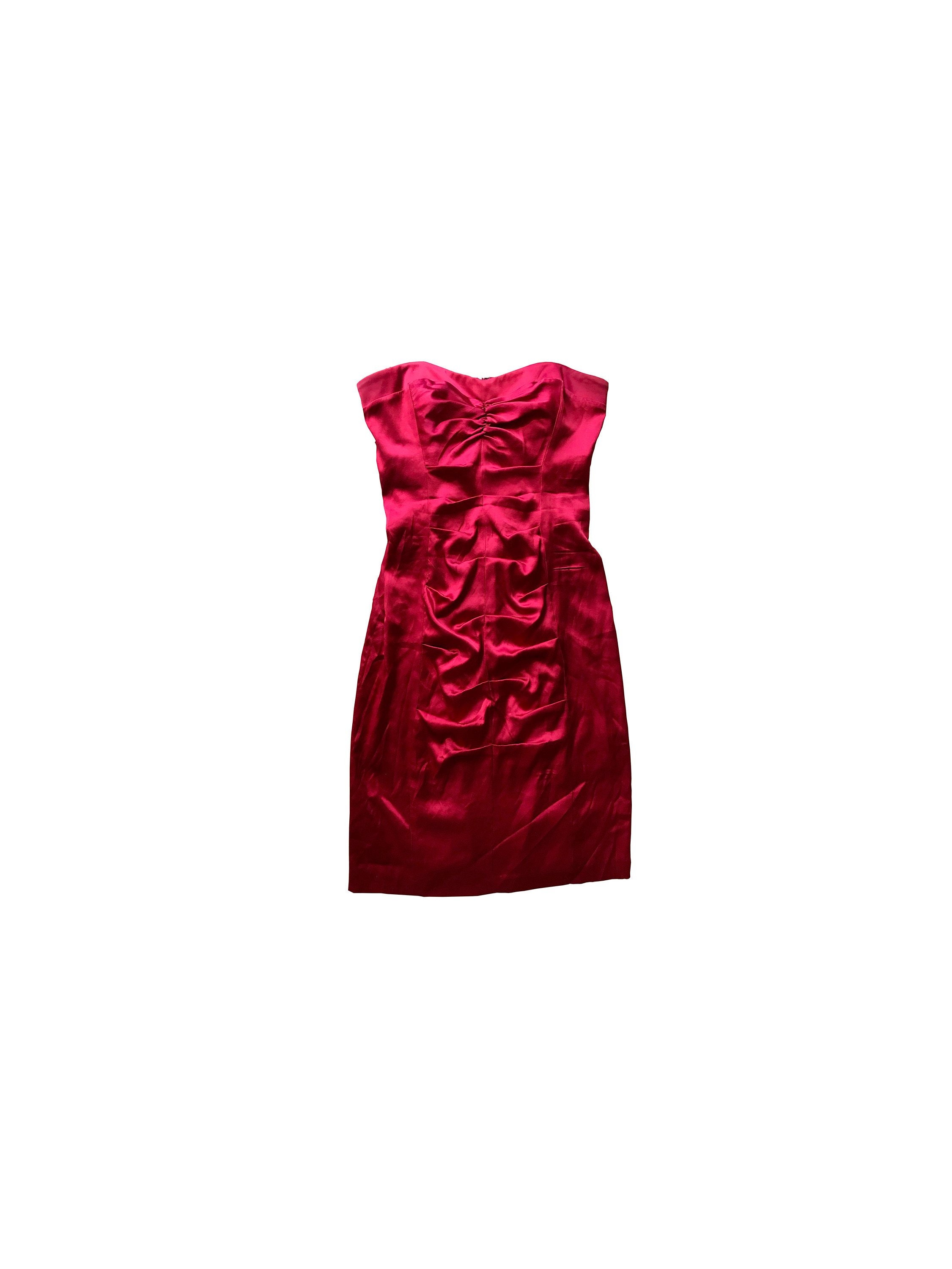 Satin Trapeze Dress - Etsy