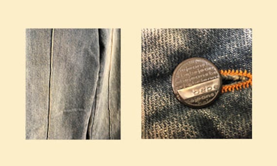 Bebe Stone-Washed Vintage Denim Pants 90s - image 6