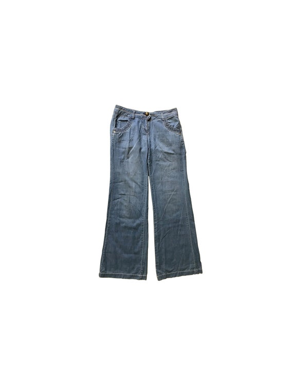 chambray denim pants