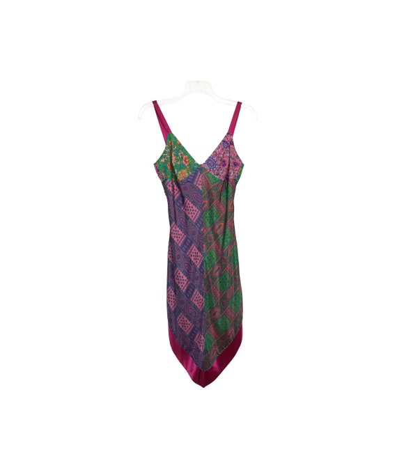 Handkerchief Dress 90s Silk