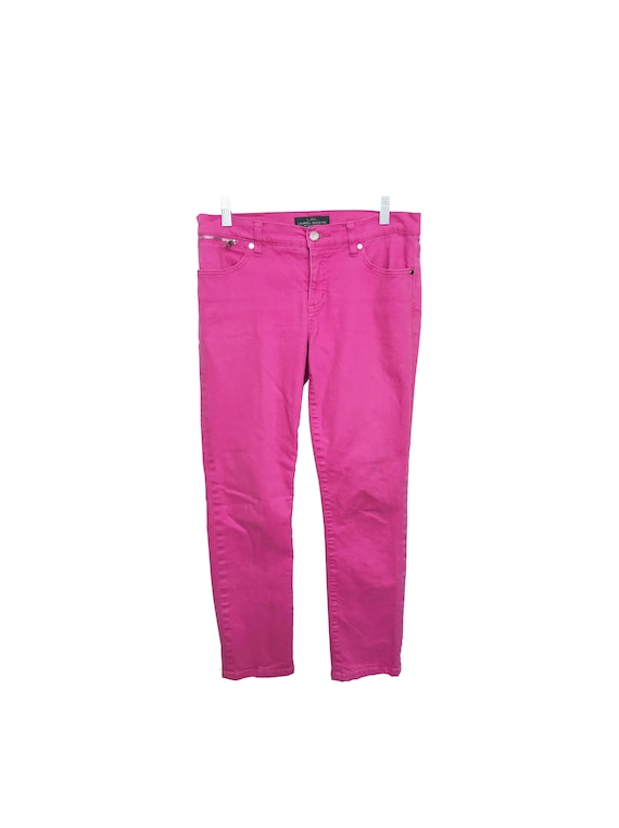 Pink High-rise Mom Denim