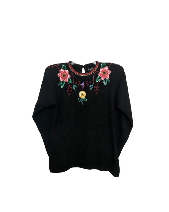 80s Knit Sweater Black